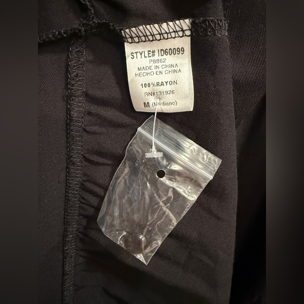 tea n rose Peasant Dress 
Black, size Medium - Picture 4 of 4